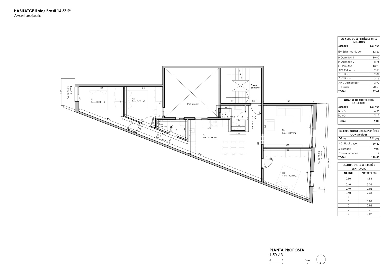 Huoneisto Barcelona, Espanja 4 makuuhuonetta, 111 m2 No. 148884