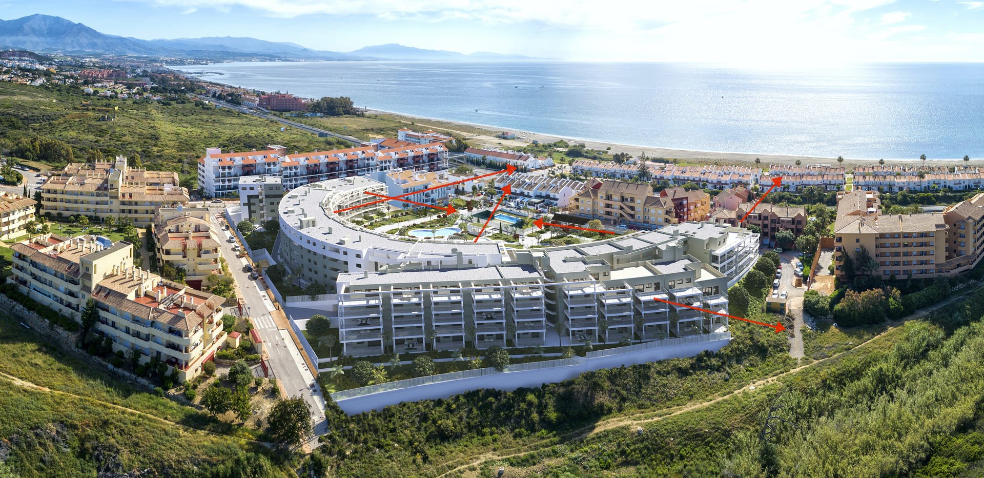 Lägenhet i Manilva, Malaga, Spanien 3 sovrum, 135 kvm. Nr. 134487