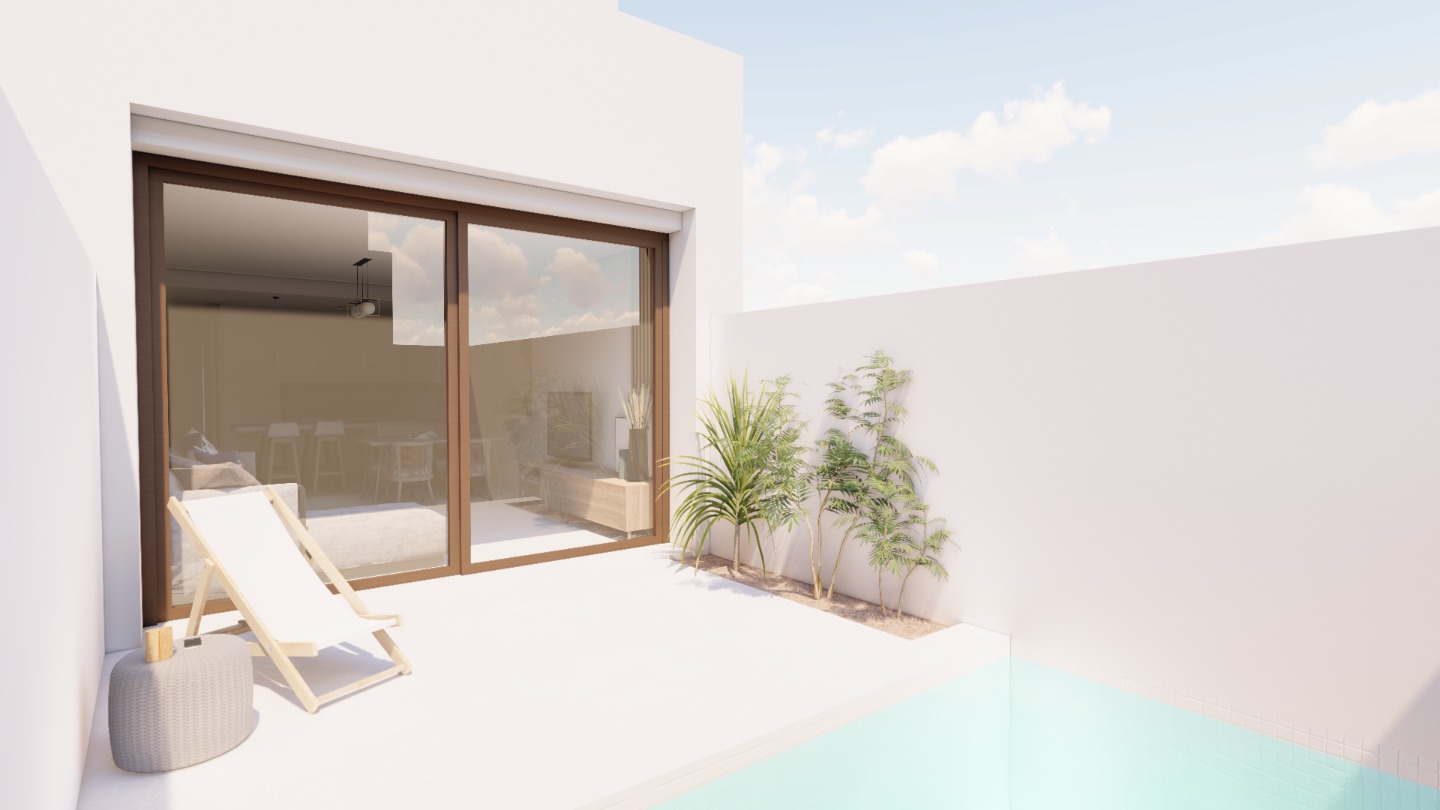 Villa i Santiago de la Ribera, Murcia, Spanien 3 sovrum, 100 kvm. Nr. 80911