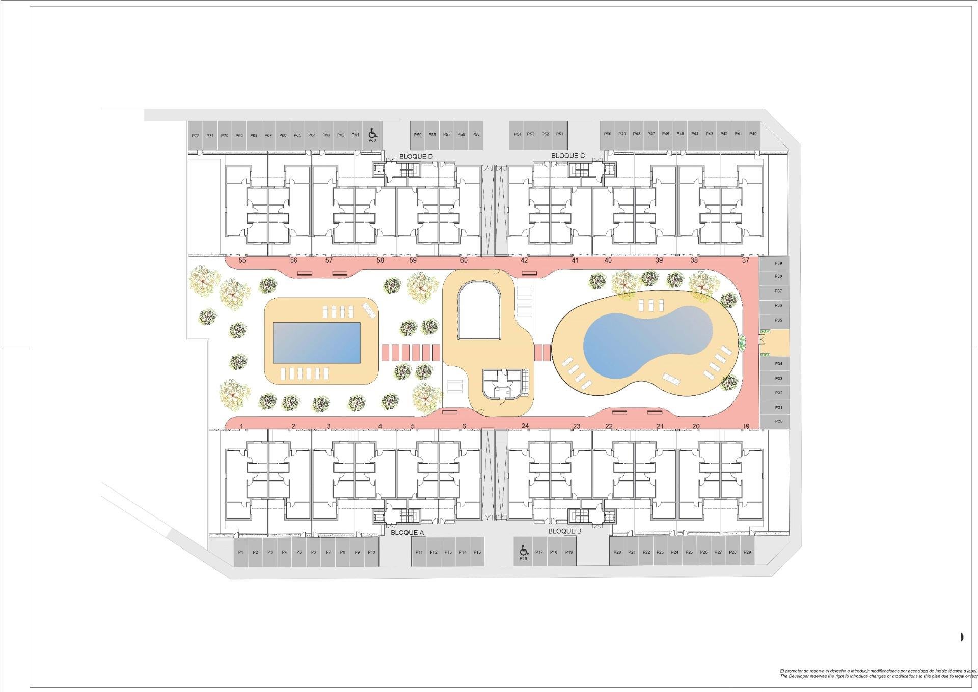 Apartamento en Torre-Pacheco, Murcia, España 2 dormitorios, 67 m2 No. 152030