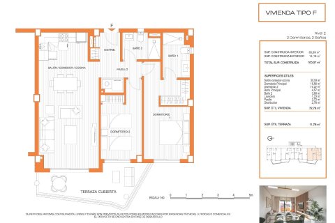 Penthäuser zum Verkauf in Fuengirola, Malaga, Spanien 2 Schlafzimmer, 100 m2 Nr. 169567 - Foto 8
