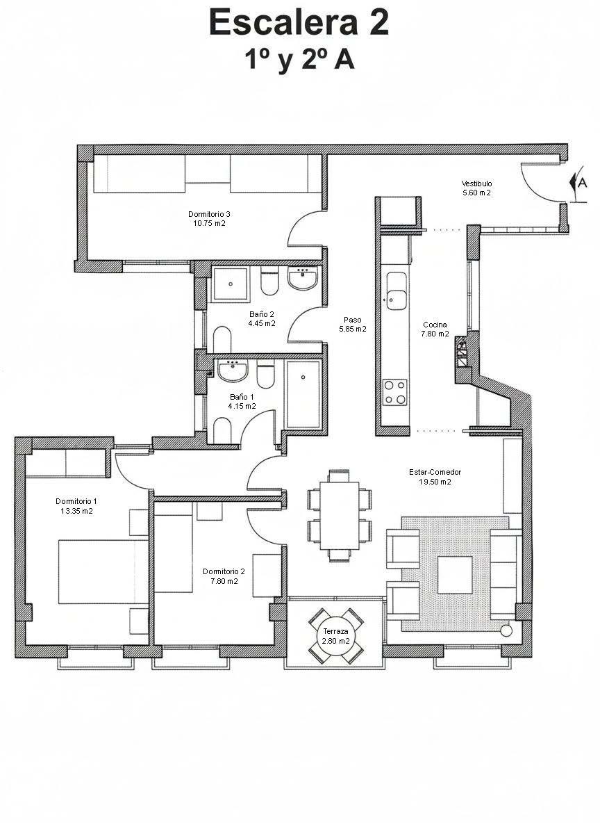 Huoneisto Avileses, Murcia, Espanja 3 makuuhuonetta, 96 m2 No. 183378