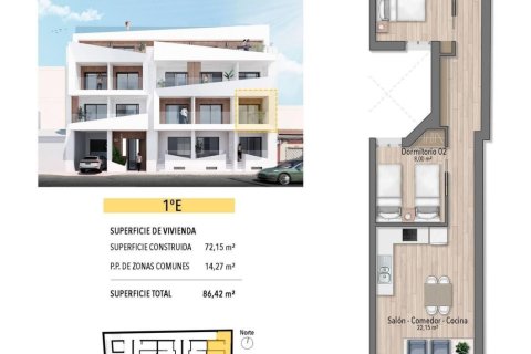 Apartment for sale Torrevieja, Alicante, Spain 2 bedrooms, 74 sq.m. No. 135340 - photo 11