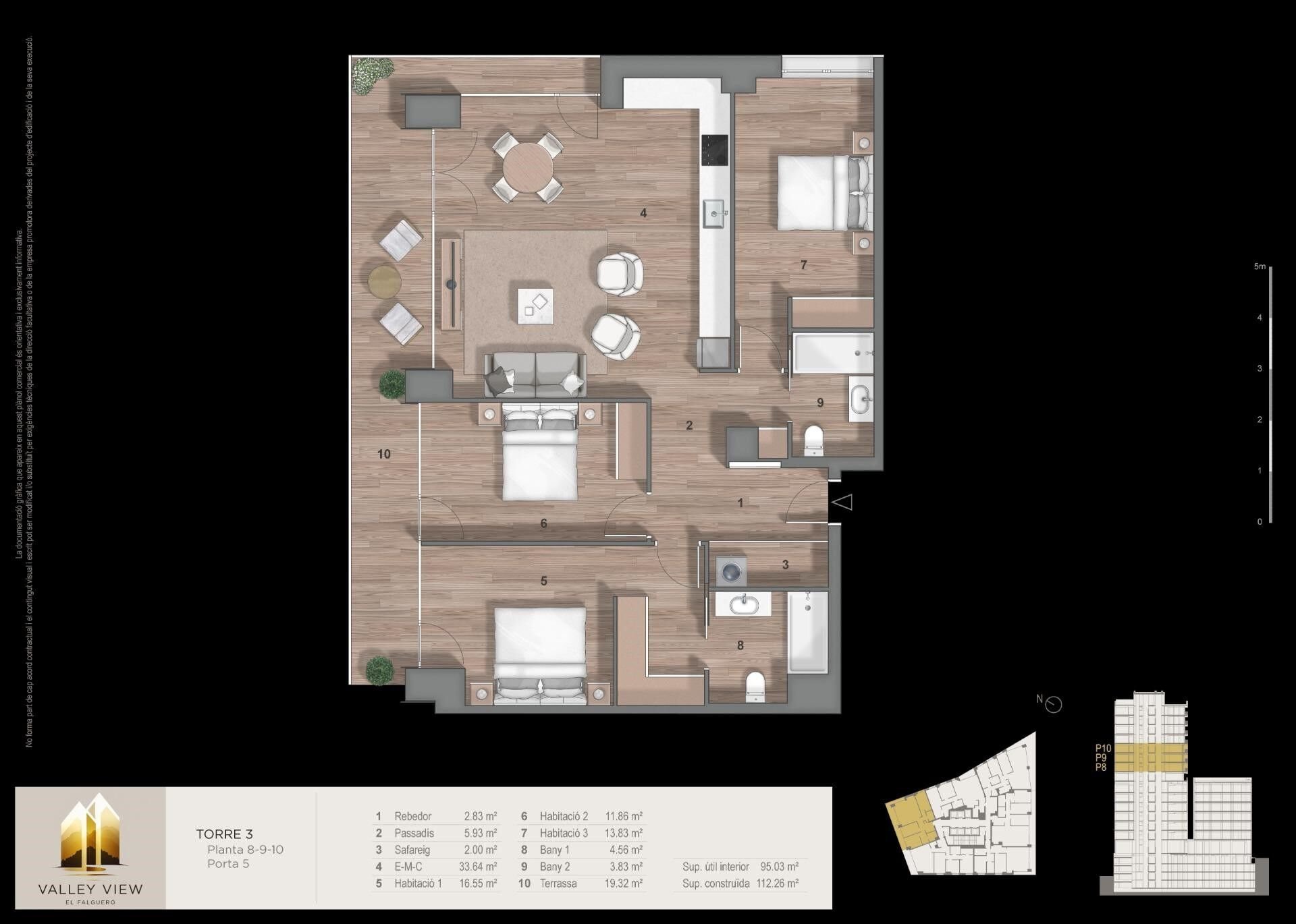 Apartamento en Principado De Andorra (Ninguna Poblacion Tiene C.P.), Lérida, España 3 dormitorios, 132 m2 No. 178908