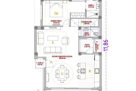 Villa till salu i Finestrat, Alicante, Spanien 3 sovrum, 127 kvm. Nr. 170982 - foto 7