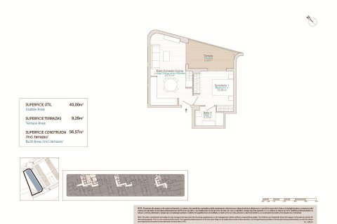 Huoneisto myytävänä Villajoyosa, Alicante, Espanja, 1 makuuhuone, 56 m2 No. 171015 - kuva 2