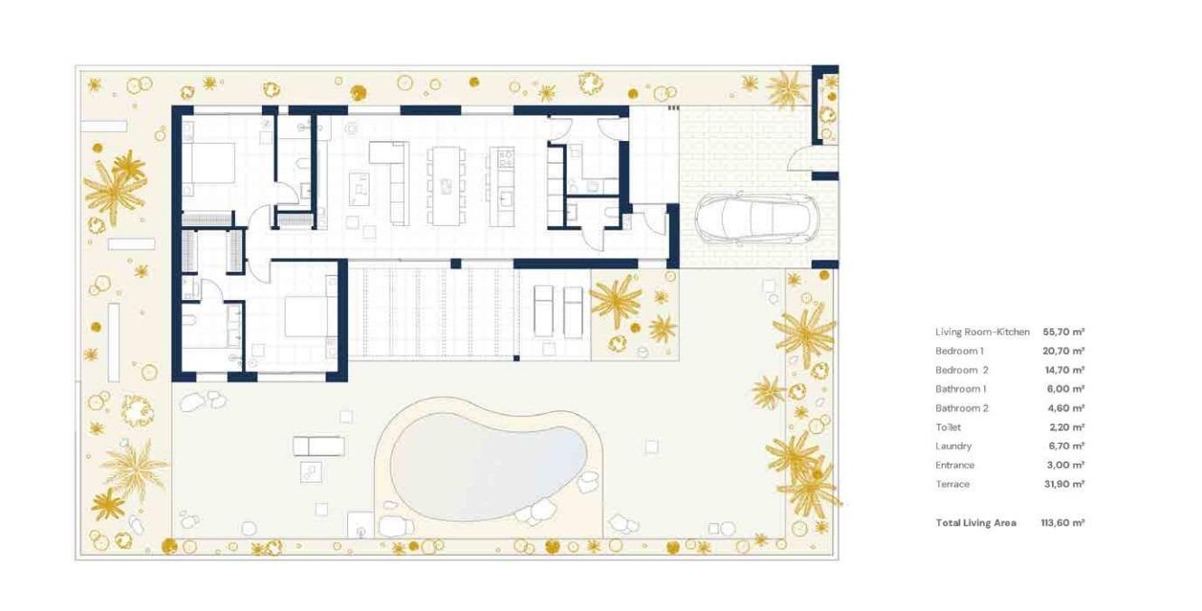 Villa Banos Y Mendigo, Murcia, Spānijā 2 istabas, 167 m2 Nr. 151536