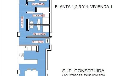 Продажа квартиры в Торревьеха, Аликанте, Испания 2 спальни, 80м2 №190003 - фото 17