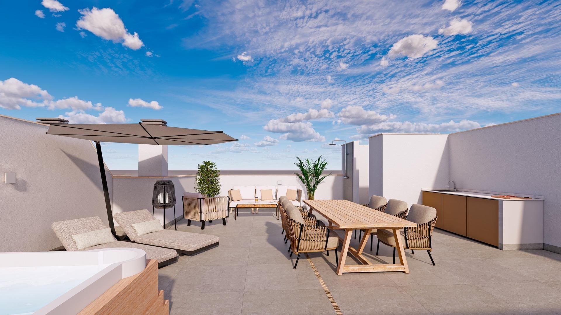 Bungalow a Torre de la Horadada, Alicante, Spagna 3 camere da letto, 82 mq. N° 193182
