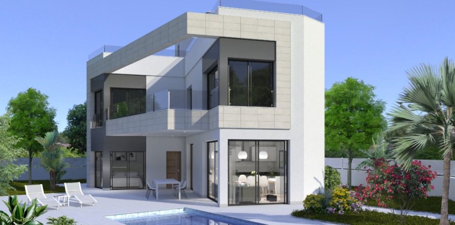 Villa a Torrevieja, Alicante, Spagna 3 camere da letto, 179 mq. N° 145012