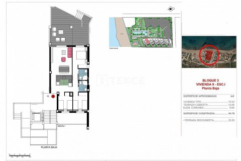 Kattohuoneisto myytävänä Denia, Alicante, Espanja, 3 makuuhuonetta, 85 m2 No. 48868 - kuva 4