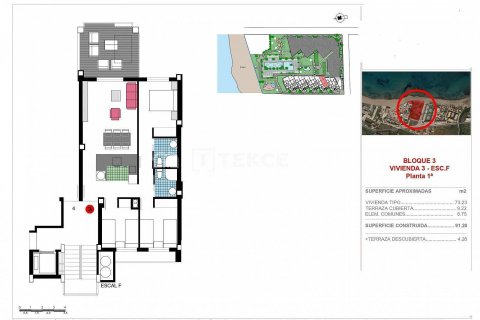 Kattohuoneisto myytävänä Denia, Alicante, Espanja, 3 makuuhuonetta, 85 m2 No. 48868 - kuva 6