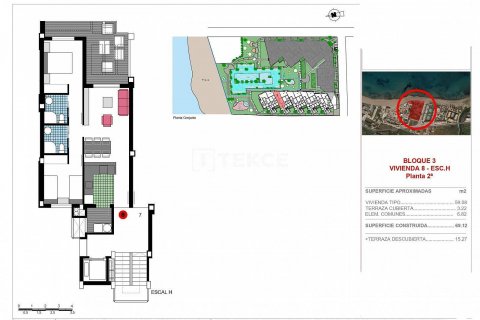 Kattohuoneisto myytävänä Denia, Alicante, Espanja, 3 makuuhuonetta, 85 m2 No. 48868 - kuva 5