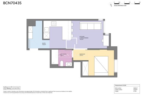 Huoneisto myytävänä Barcelona, Espanja, 1 makuuhuone, 39 m2 No. 192805 - kuva 23
