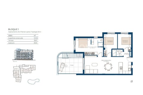 Penthouse w Murcia, Hiszpania 2 sypialnie, 90 mkw. nr 156190 – zdjęcie 11