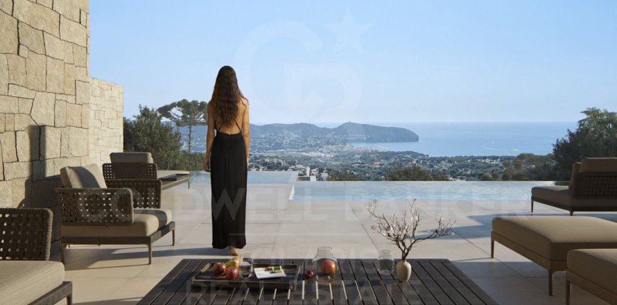 Huvila Moraira, Alicante, Espanja 4 makuuhuonetta,  No. 160281