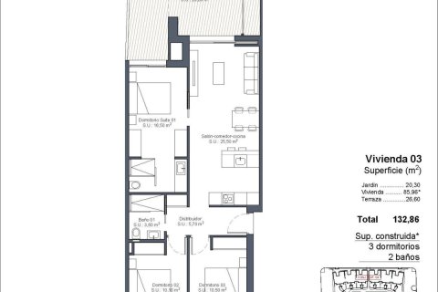 Bungalowi myytävänä Ciudad Quesada, Alicante, Espanja, 3 makuuhuonetta, 85 m2 No. 141867 - kuva 23