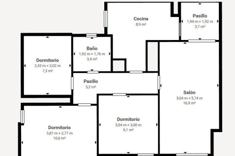 Apartament w Valencia, Hiszpania 1 sypialnia, 96 mkw. nr 181933 – zdjęcie 22