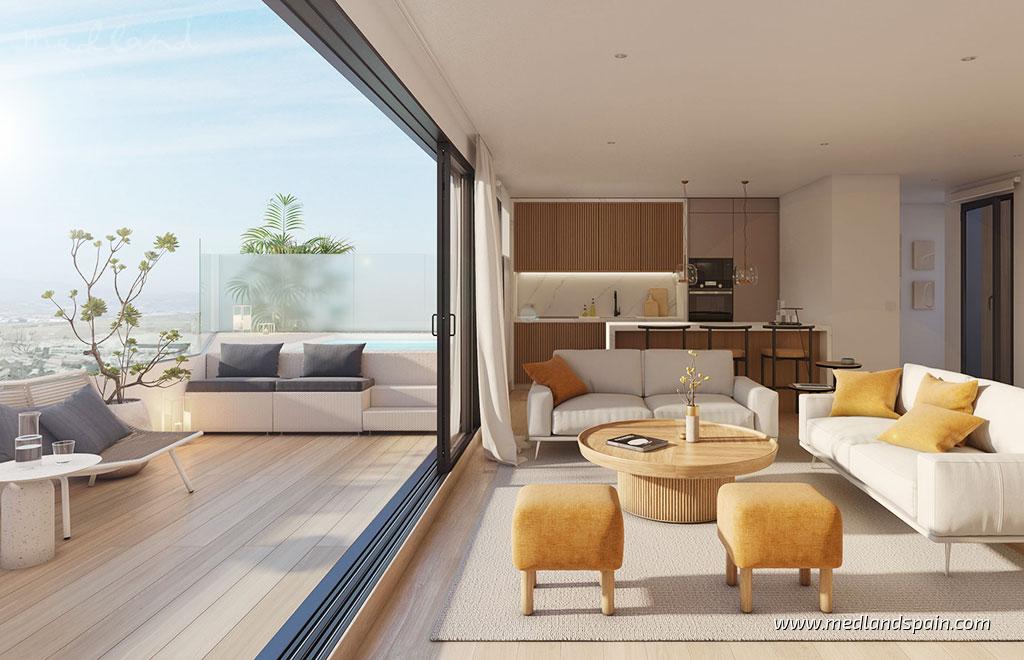 Apartment in Mijas Costa, Malaga, Spain 2 bedrooms, 85 sq.m. No. 108908