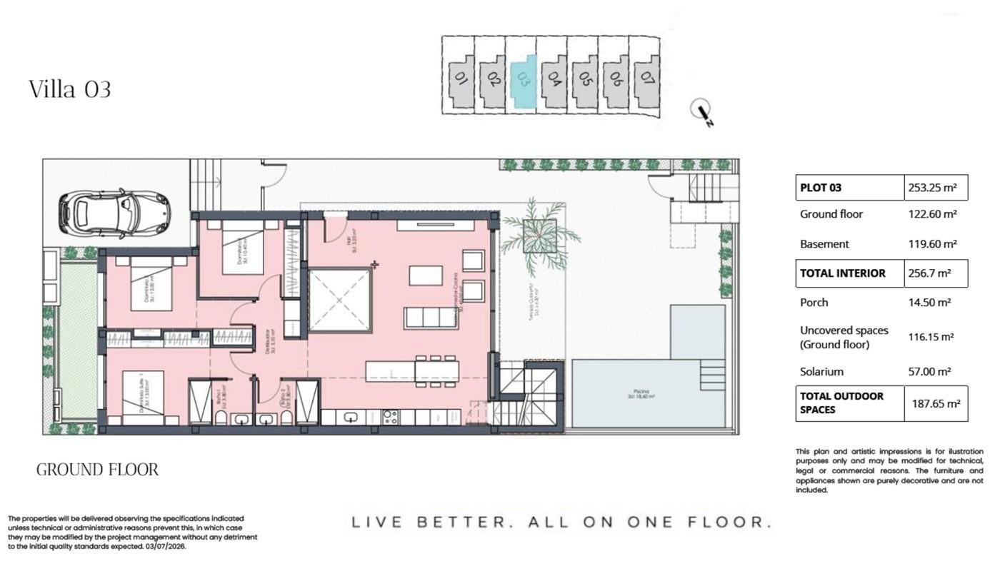 Villa en Torre-Pacheco, Murcia, España 3 dormitorios, 241 m2 No. 183504