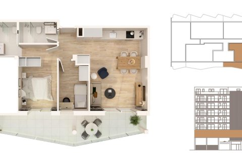 Dzīvoklis pārdošanā Moncofa, Castellon, Spānijā 2 istabas, 57 m2 Nr. 180276 - attēls 11