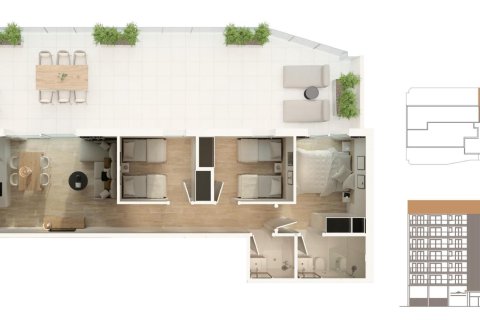Apartment for sale in Moncofa, Castellon, Spain 3 bedrooms, 77 sq.m. No. 180278 - photo 11