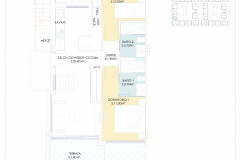 Bungalo pārdošanā Los Balcones, Alicante, Spānijā 2 istabas, 63 m2 Nr. 114221 - attēls 23