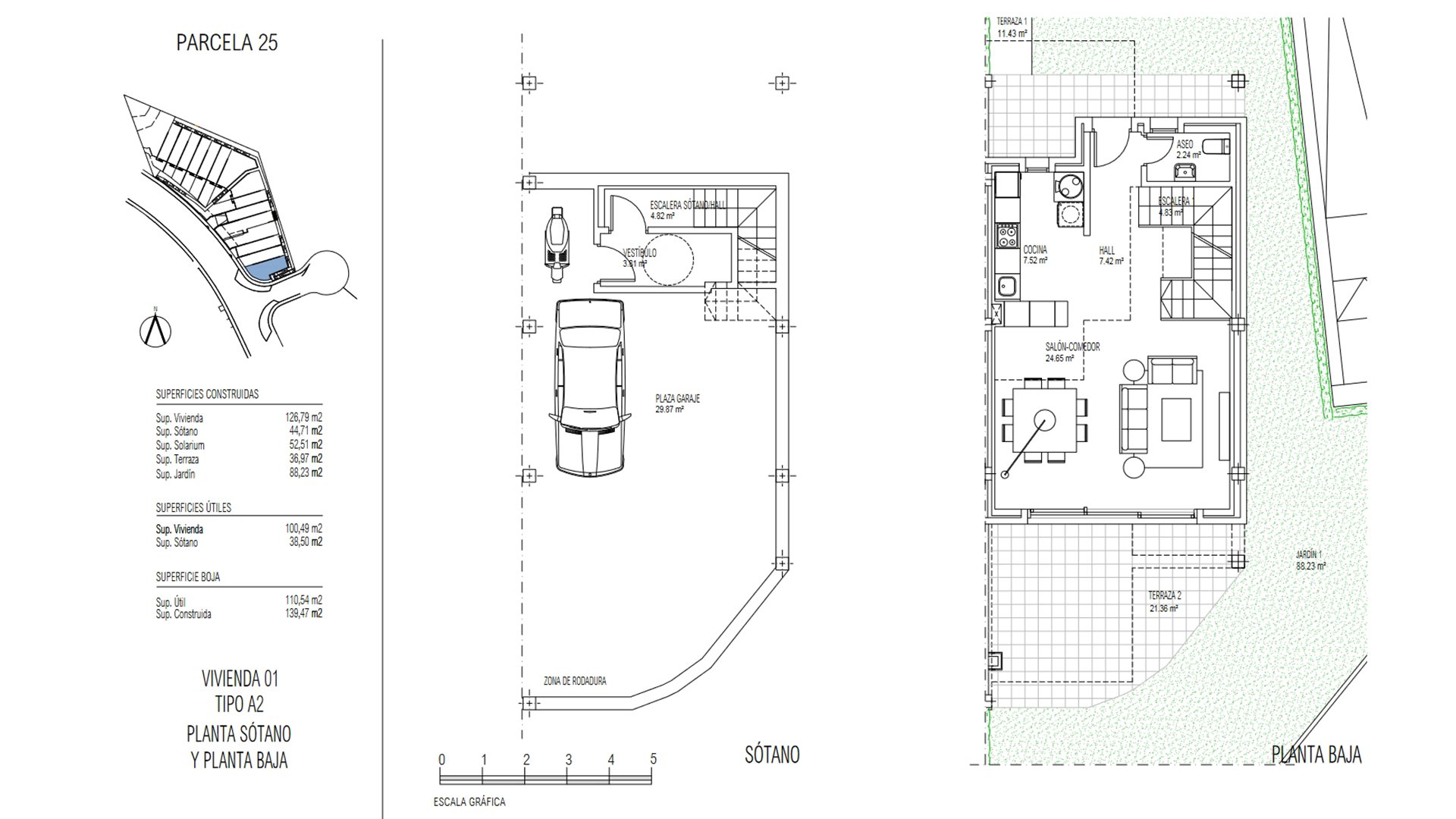 Townhouse in Golden View II, Manilva, Malaga, Spa, 3 bedrooms, 126.79 sq.m. No. 52376