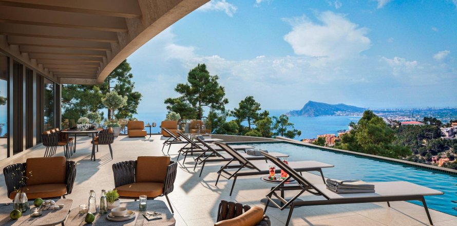 Villa i Altea, Alicante, Spanien 4 sovrum, 600 kvm. Nr. 170201