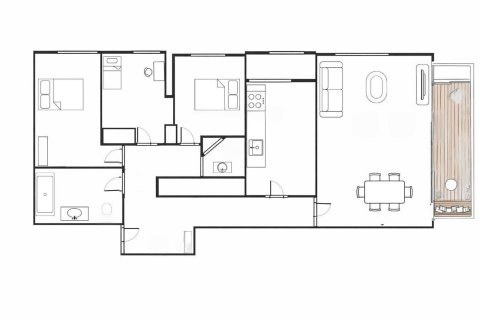 Huoneisto myytävänä Calafell, Tarragona, Espanja, 3 makuuhuonetta, 113 m2 No. 168499 - kuva 29