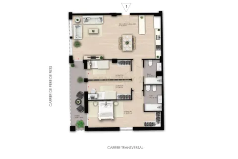 Huoneisto myytävänä Terrassa, Barcelona, Espanja, 3 makuuhuonetta, 120 m2 No. 167096 - kuva 14