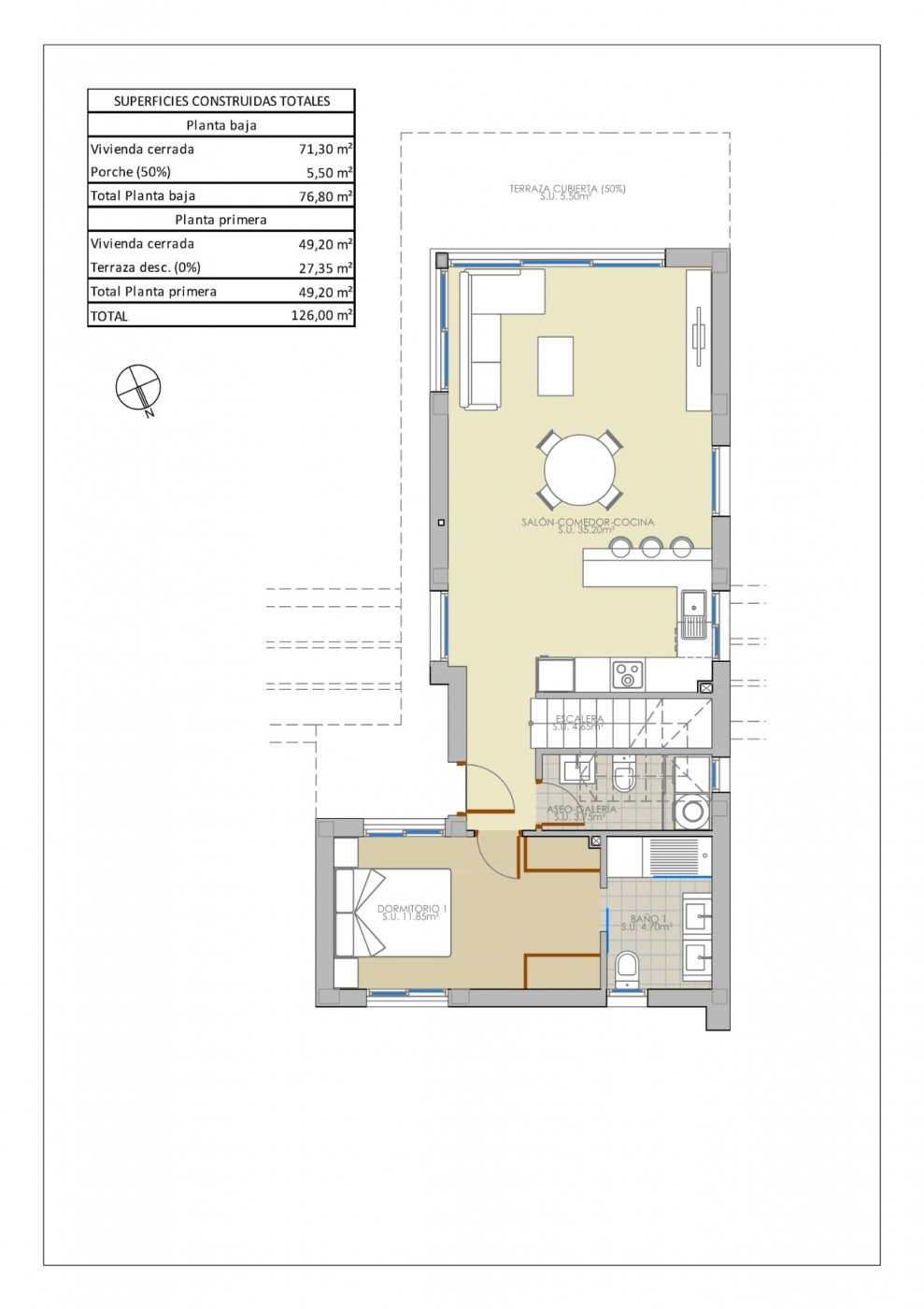 Villa à Pilar de la Horadada, Alicante, Espagne 3 chambres, 120 m2 No. 134369