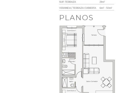 Lägenhet till salu La Algarrobina, Almeria, Spanien 2 sovrum, 72 kvm. Nr. 133738 - foto 18