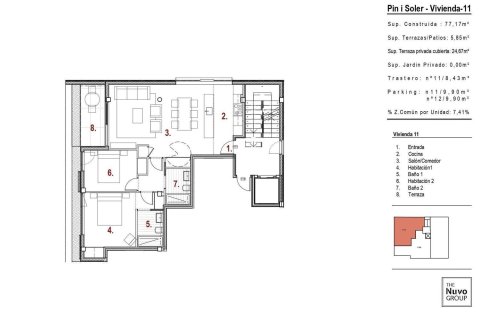 Продажа квартиры в Сан-Кугат-дель-Вальес, Барселона, Испания 2 спальни, 95м2 №161322 - фото 27