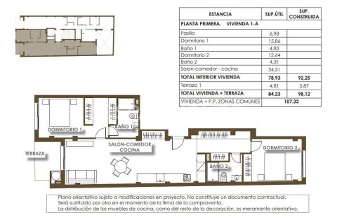 Huoneisto myytävänä Torrevieja, Alicante, Espanja, 1 makuuhuone, 60 m2 No. 154376 - kuva 24