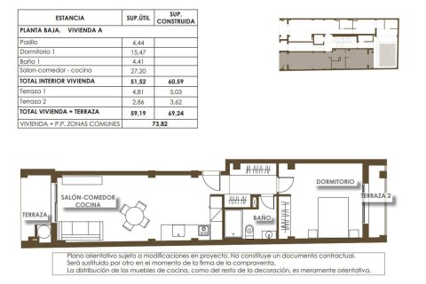 Huoneisto myytävänä Torrevieja, Alicante, Espanja, 1 makuuhuone, 60 m2 No. 154376 - kuva 22