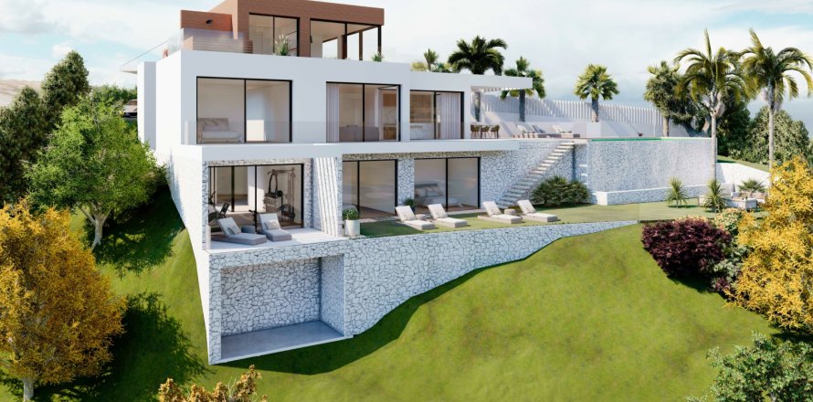 Villa i Marbella, Malaga, Spanien 5 sovrum, 964 kvm. Nr. 136152