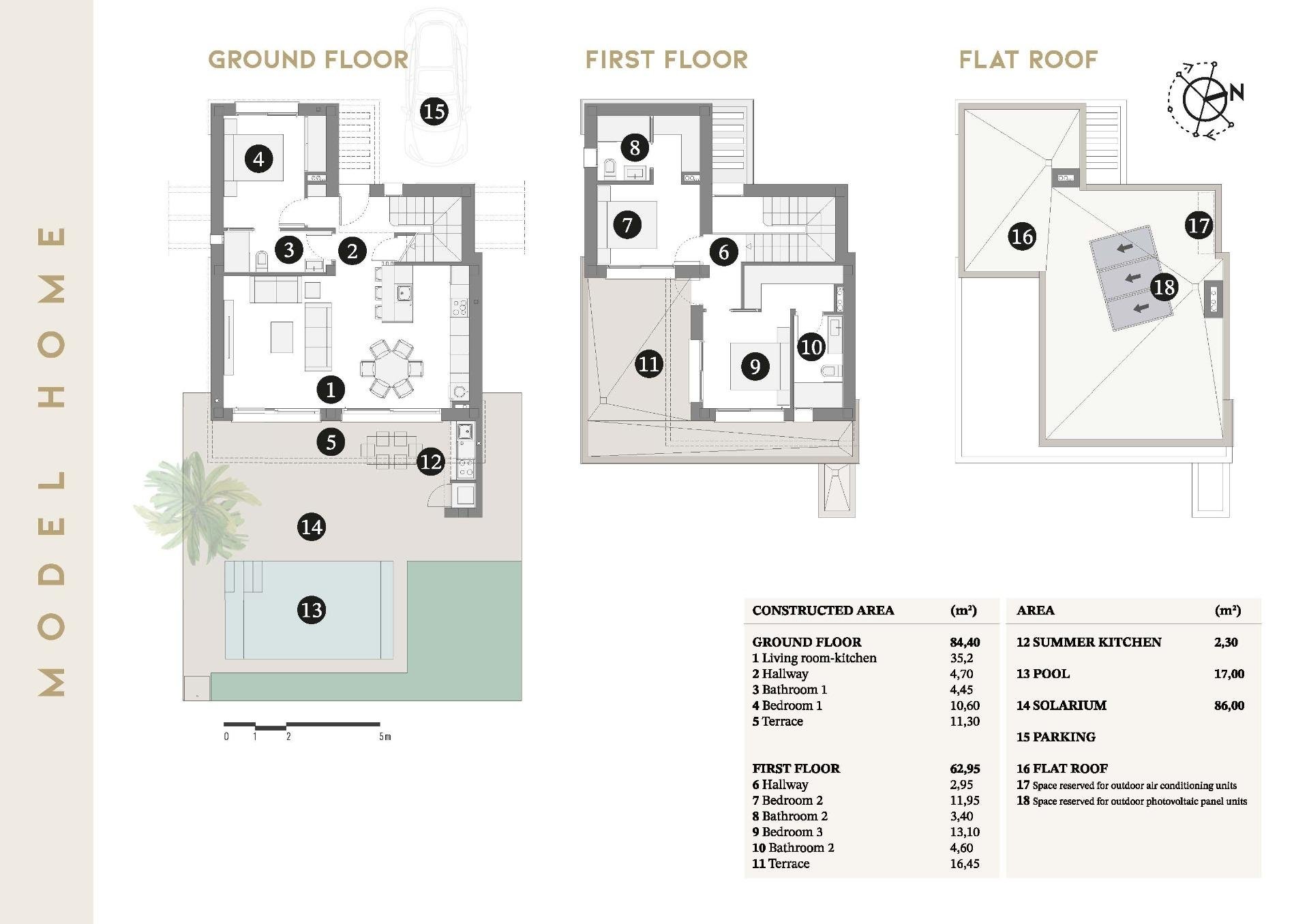 Villa en San Javier, Murcia, España 3 dormitorios, 147 m2 No. 143382