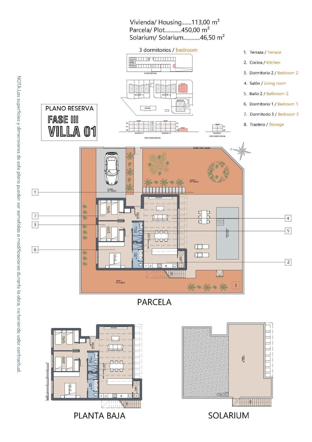 Villa a Los Alcazares, Murcia, Spagna 3 camere da letto, 113 mq. N° 149221