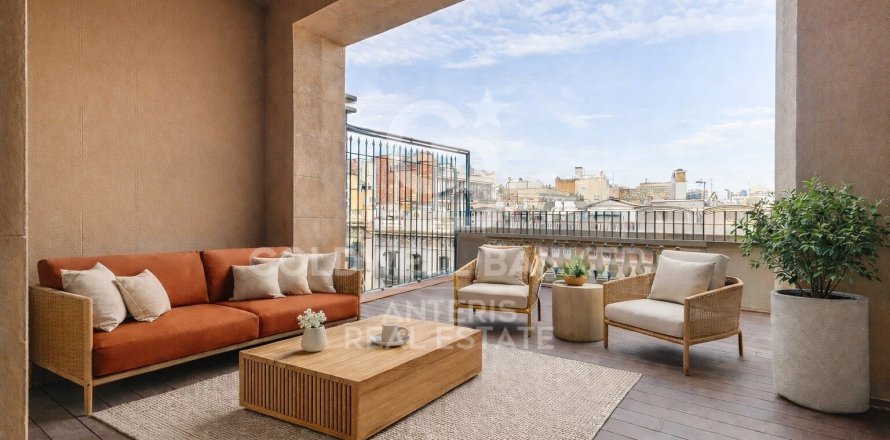 Penthouse à Barcelona, Espagne 3 chambres, No. 157016