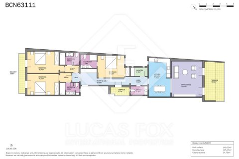 Lägenhet till salu i Barcelona, Spanien 3 sovrum, 149 kvm. Nr. 161355 - foto 6