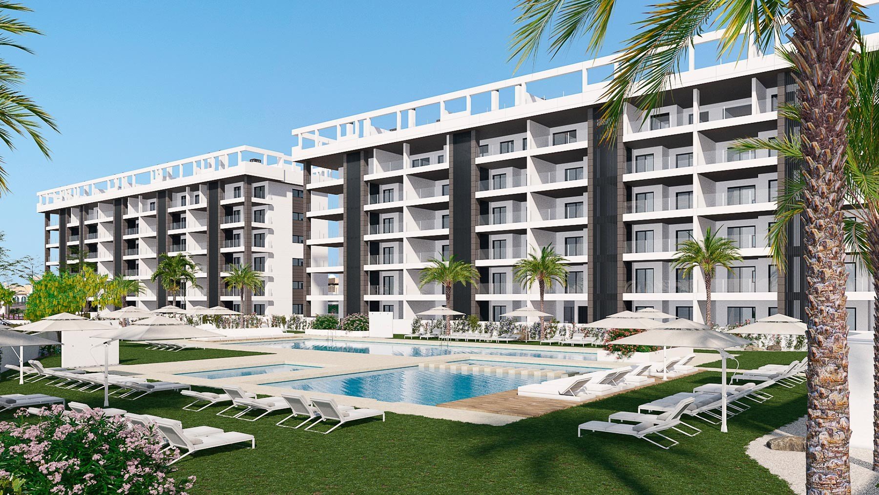Apartment in Torrevieja, Alicante, Spain 2 bedrooms, 66 sq.m. No. 76909