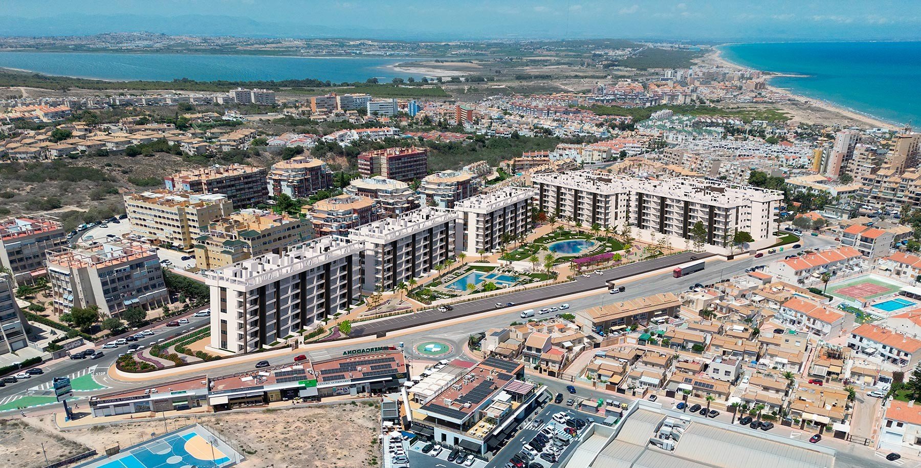 Apartment in Torrevieja, Alicante, Spain 2 bedrooms, 66 sq.m. No. 76909