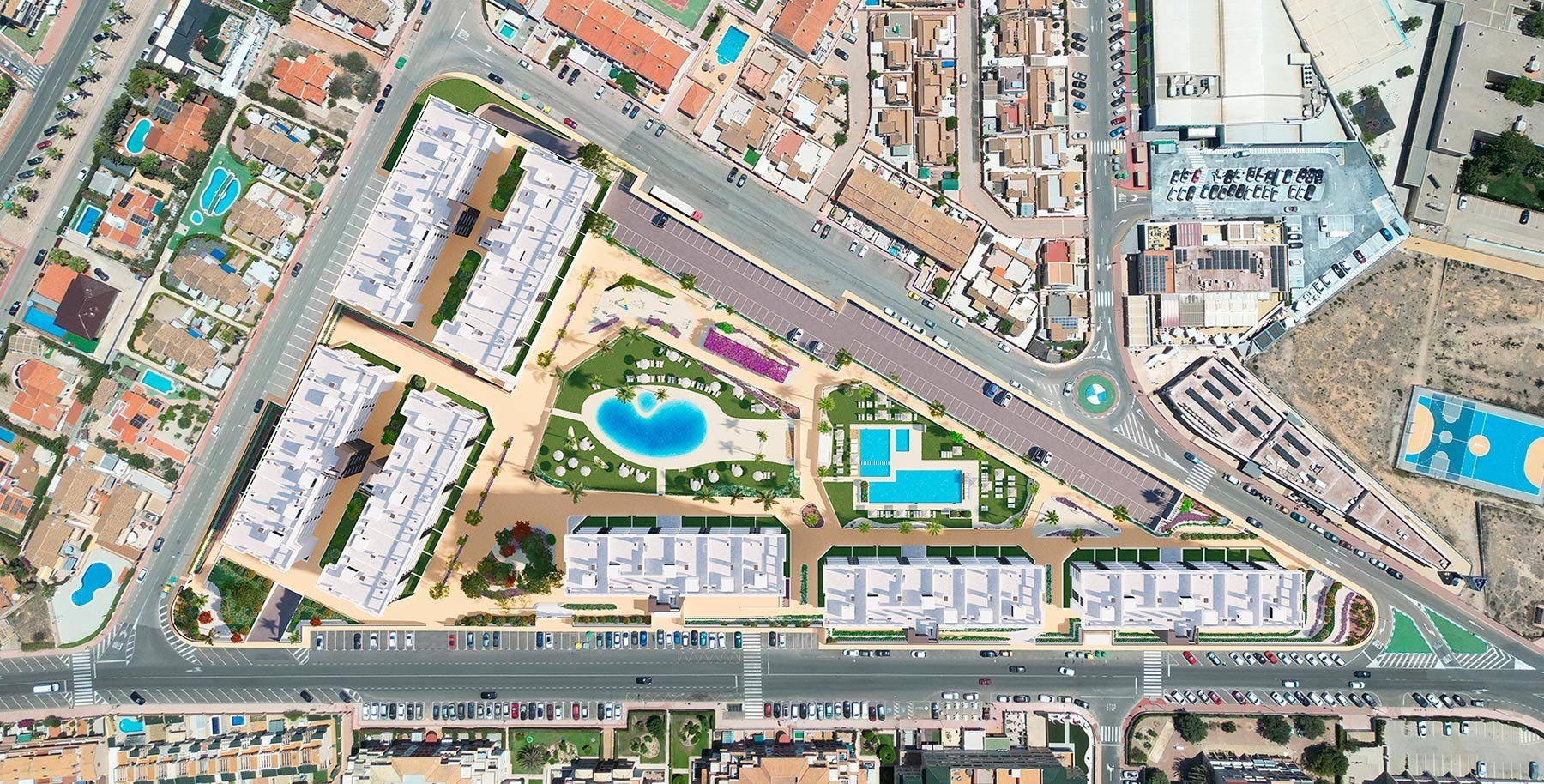 Apartment in Torrevieja, Alicante, Spain 2 bedrooms, 66 sq.m. No. 76909