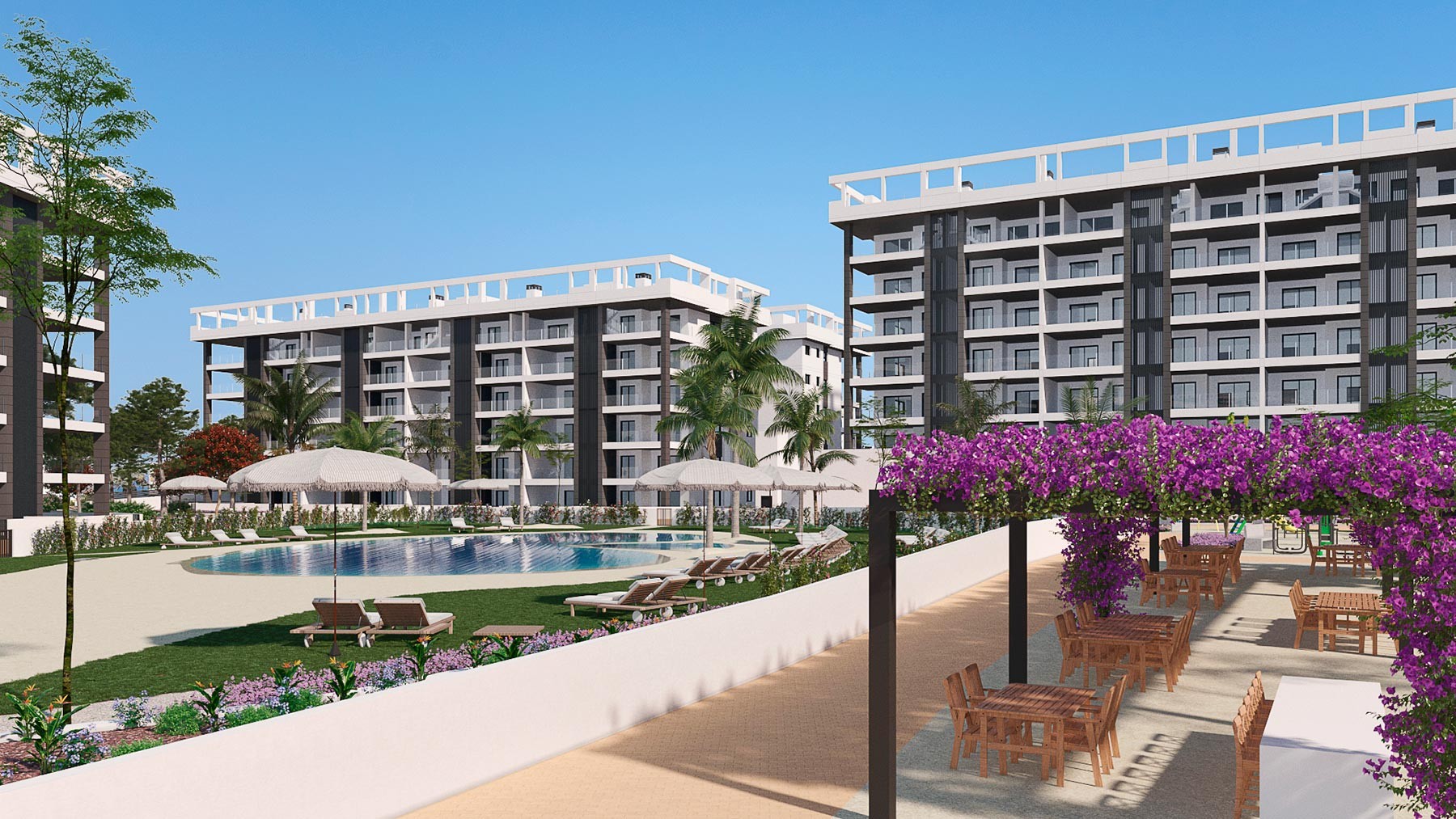 Apartment in Torrevieja, Alicante, Spain 2 bedrooms, 66 sq.m. No. 76909