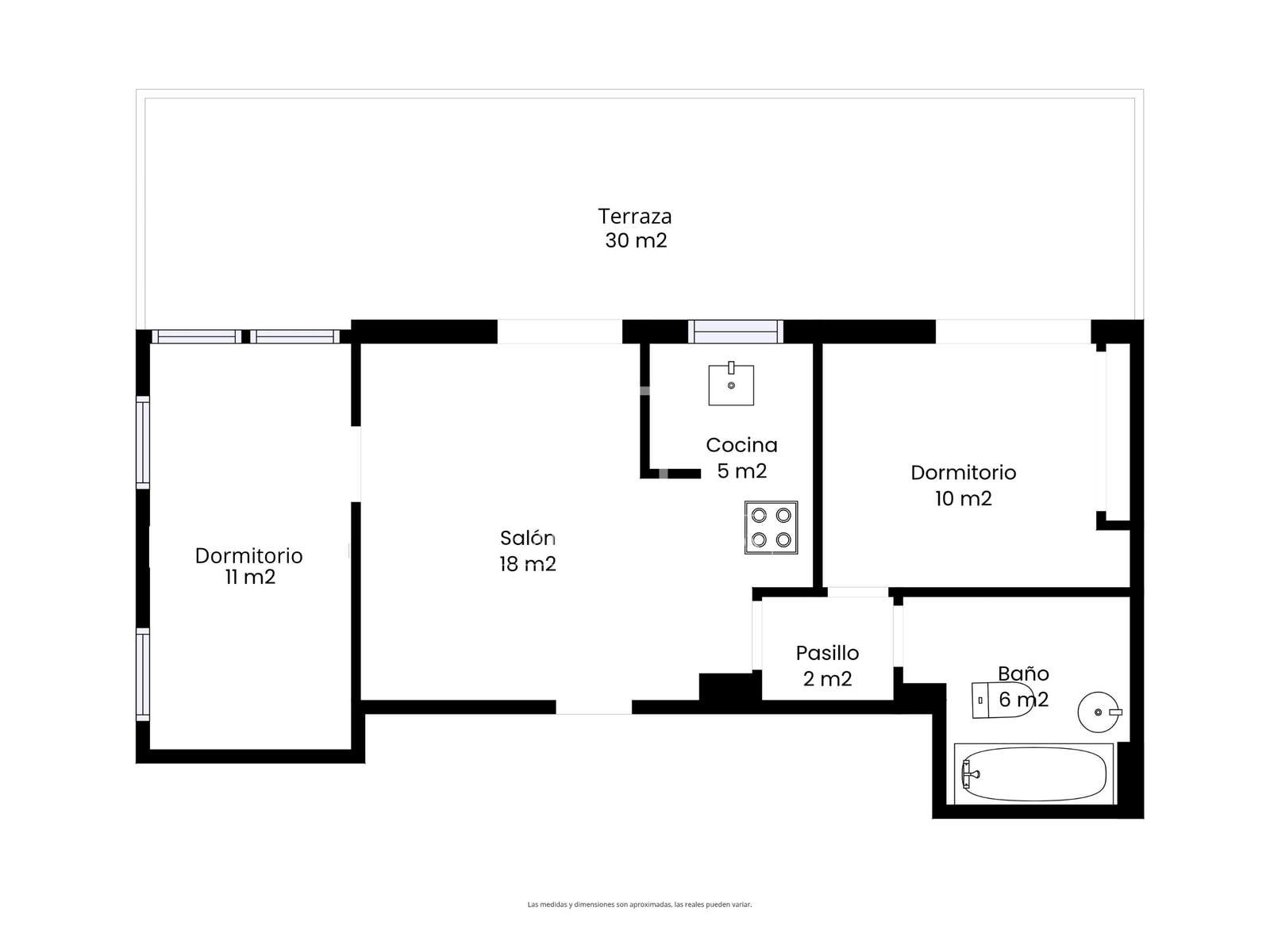 Penthouse w Sitges, Barcelona, Hiszpania 2 sypialnie, 57 mkw. nr 161396