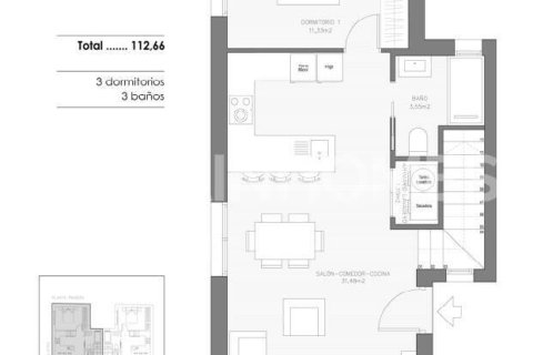 Lägenhet till salu i Benejuzar, Alicante, Spanien 3 sovrum, 111 kvm. Nr. 155878 - foto 8