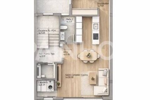 Продажа пентхауса в Гуардамар-дель-Сегура, Аликанте, Испания 3 спальни, 103м2 №155881 - фото 16