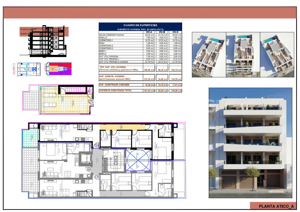Apartament w Torrevieja, Alicante, Hiszpania 3 sypialnie, 92 mkw. nr 149660