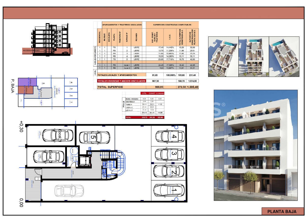 Apartament w Torrevieja, Alicante, Hiszpania 3 sypialnie, 92 mkw. nr 149660
